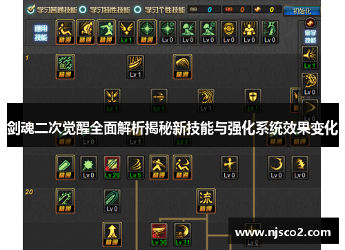 剑魂二次觉醒全面解析揭秘新技能与强化系统效果变化
